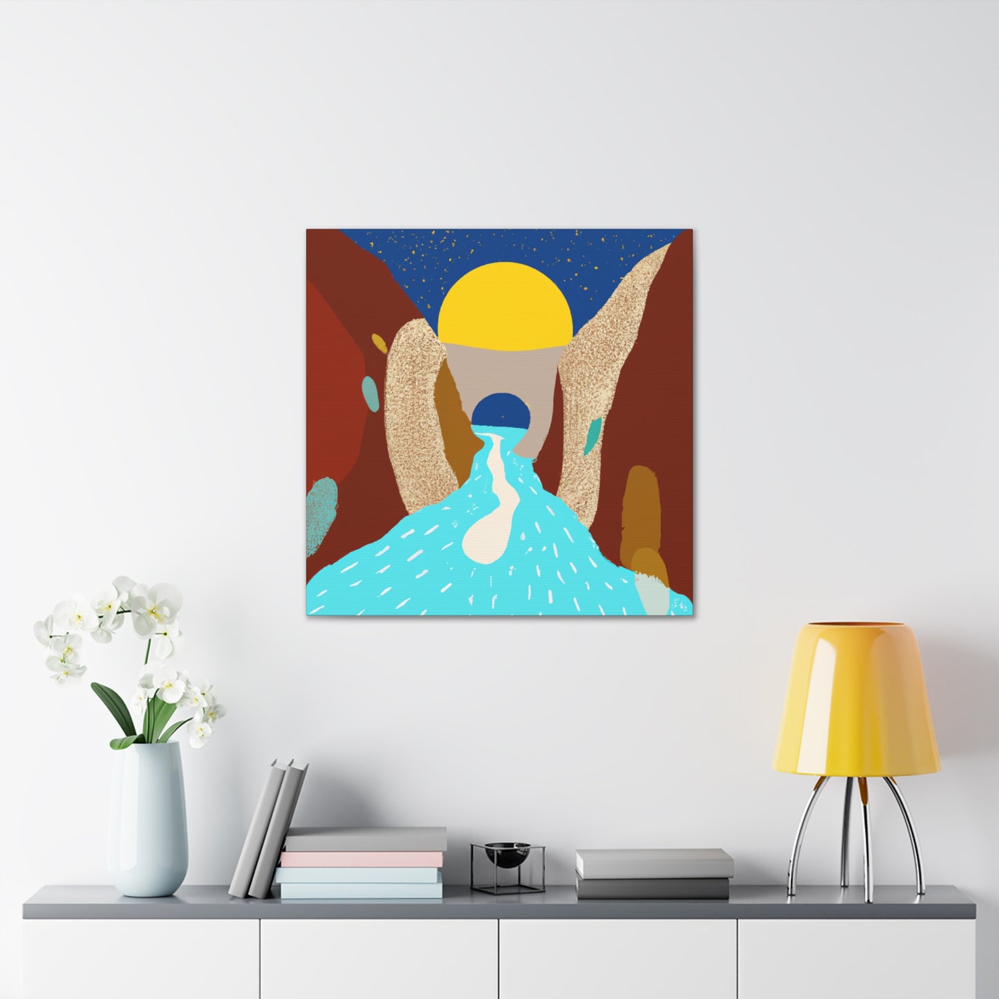 River Canyon - Midcentury Canvas