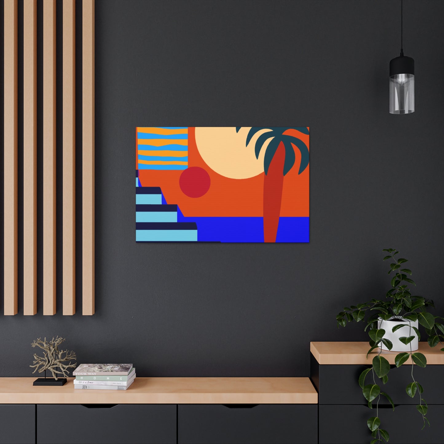 Orange Twitch - Midcentury Canvas