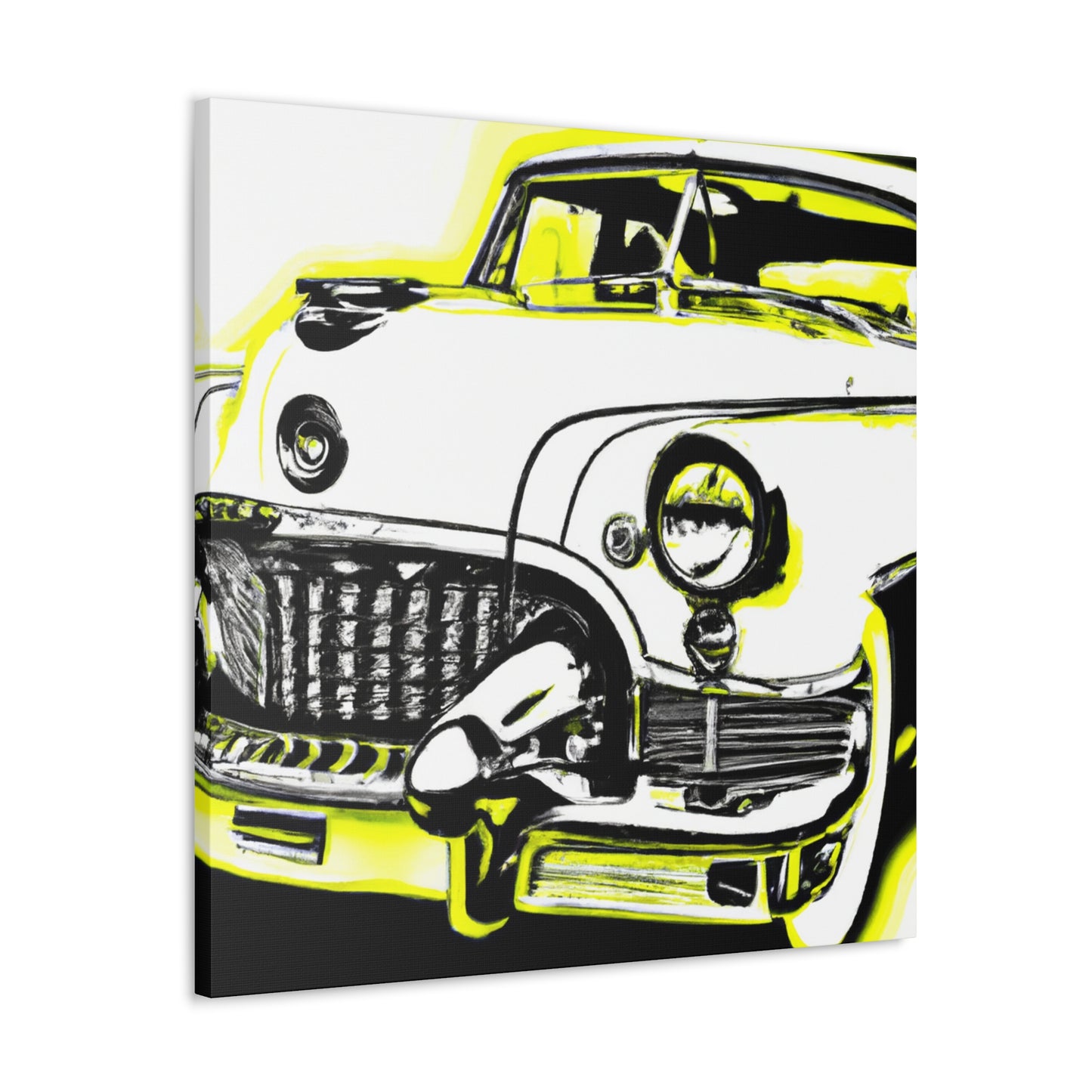 "Classic Automotive Reflection" - Automobile Canvas