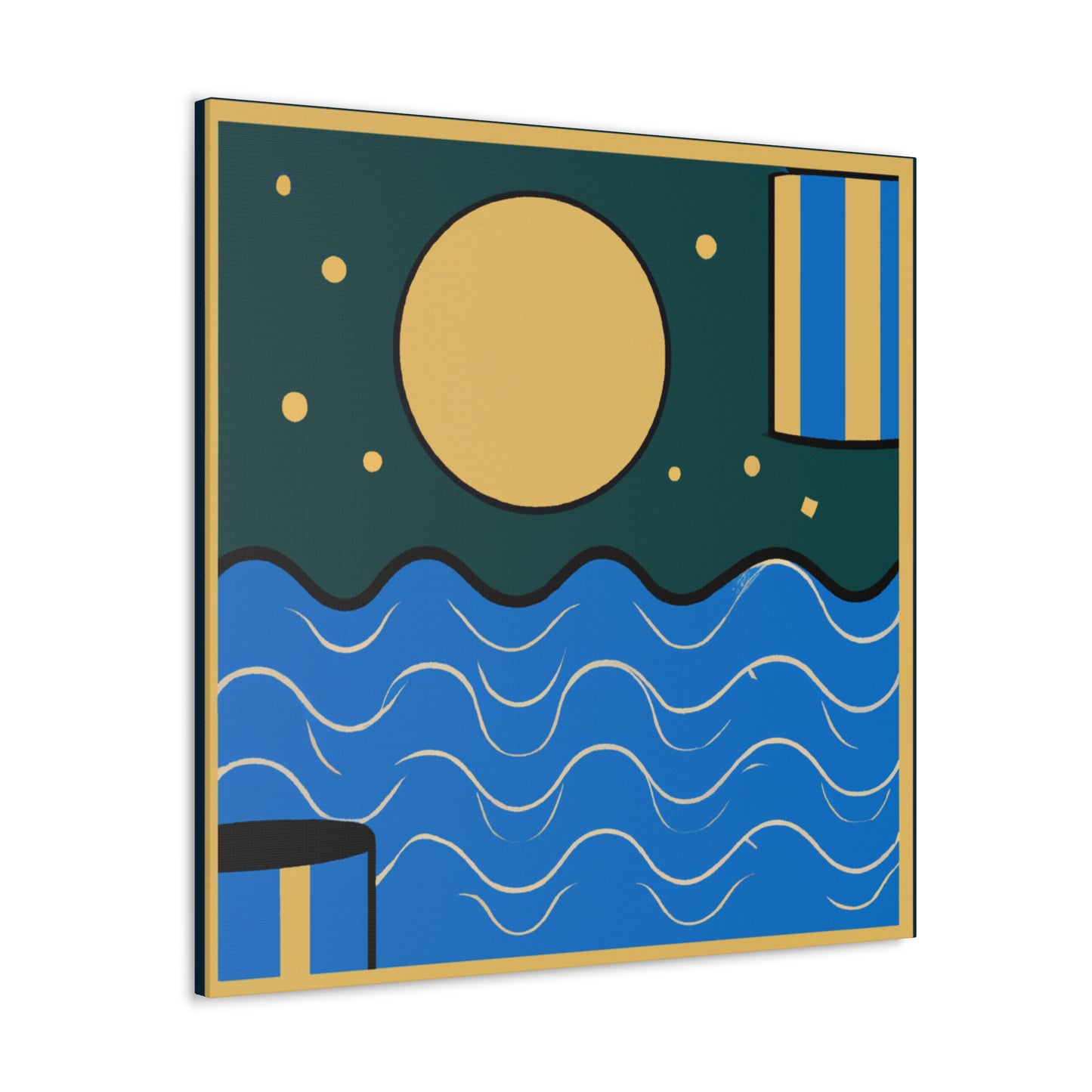 Agua - Midcentury Canvas