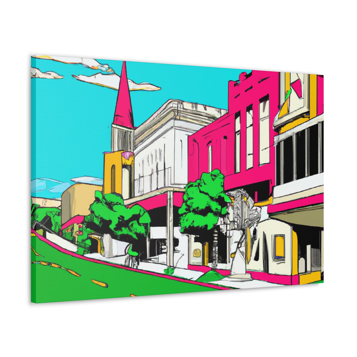Moonlight Drive-In. - Pop Art Canvas