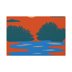 "Blade Dance - Midcentury" - Canvas