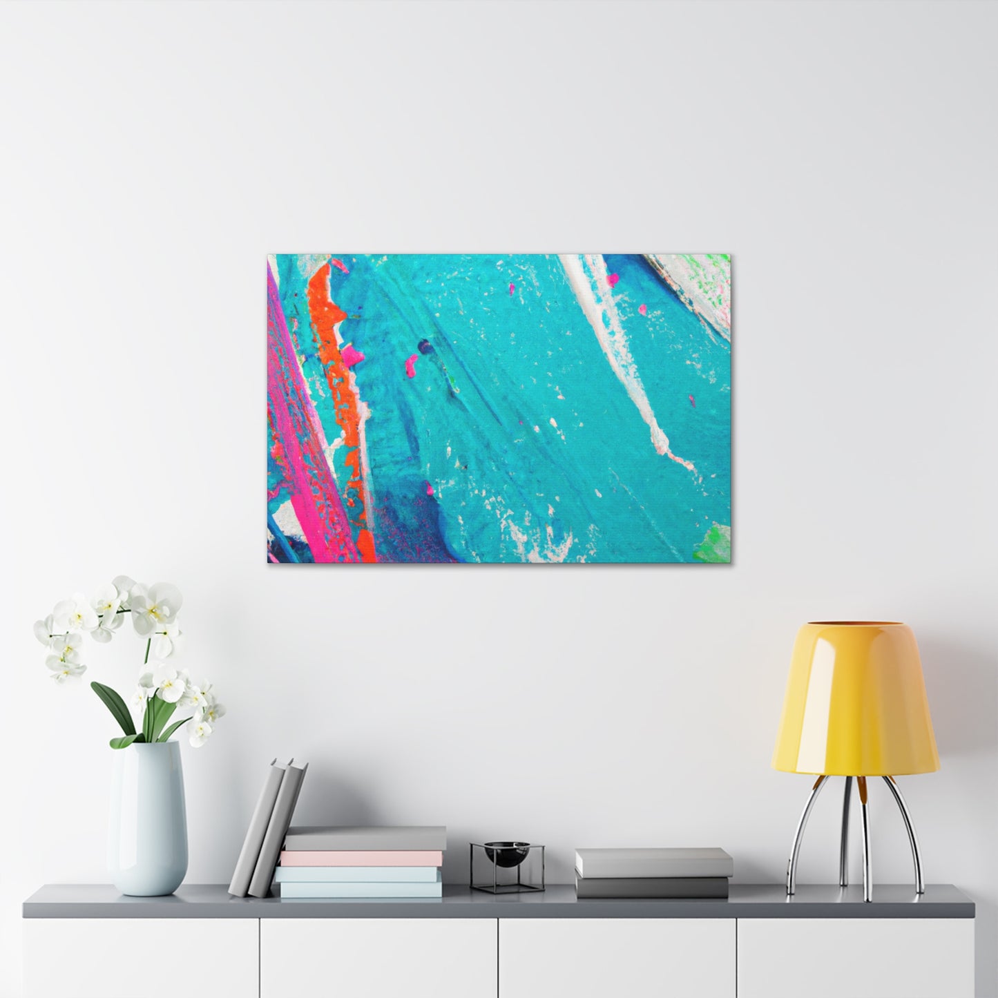 Aqua Lung- Abstract Canvas