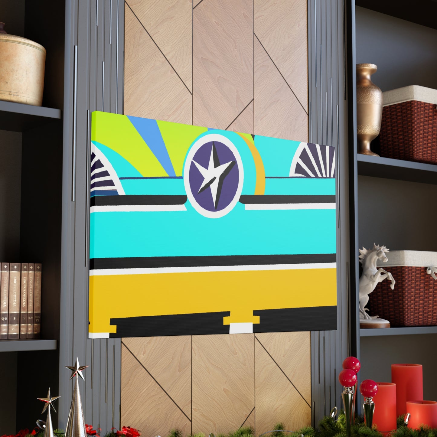 "The 'Rocket Ride' Drive-In Movie Experience" - Canvas - Pop Art