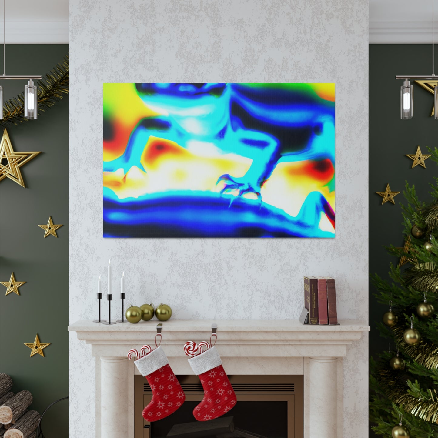 Lemonburst Lynx - Canvas - Abstract
