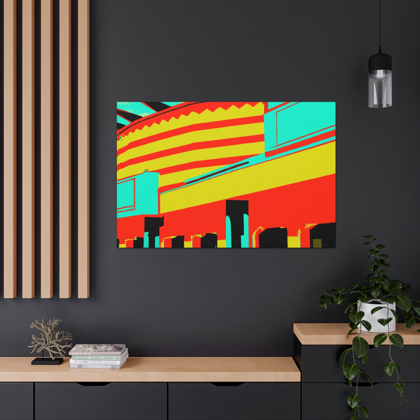 Western StoreFront - Architectural Canvas Pop Artt