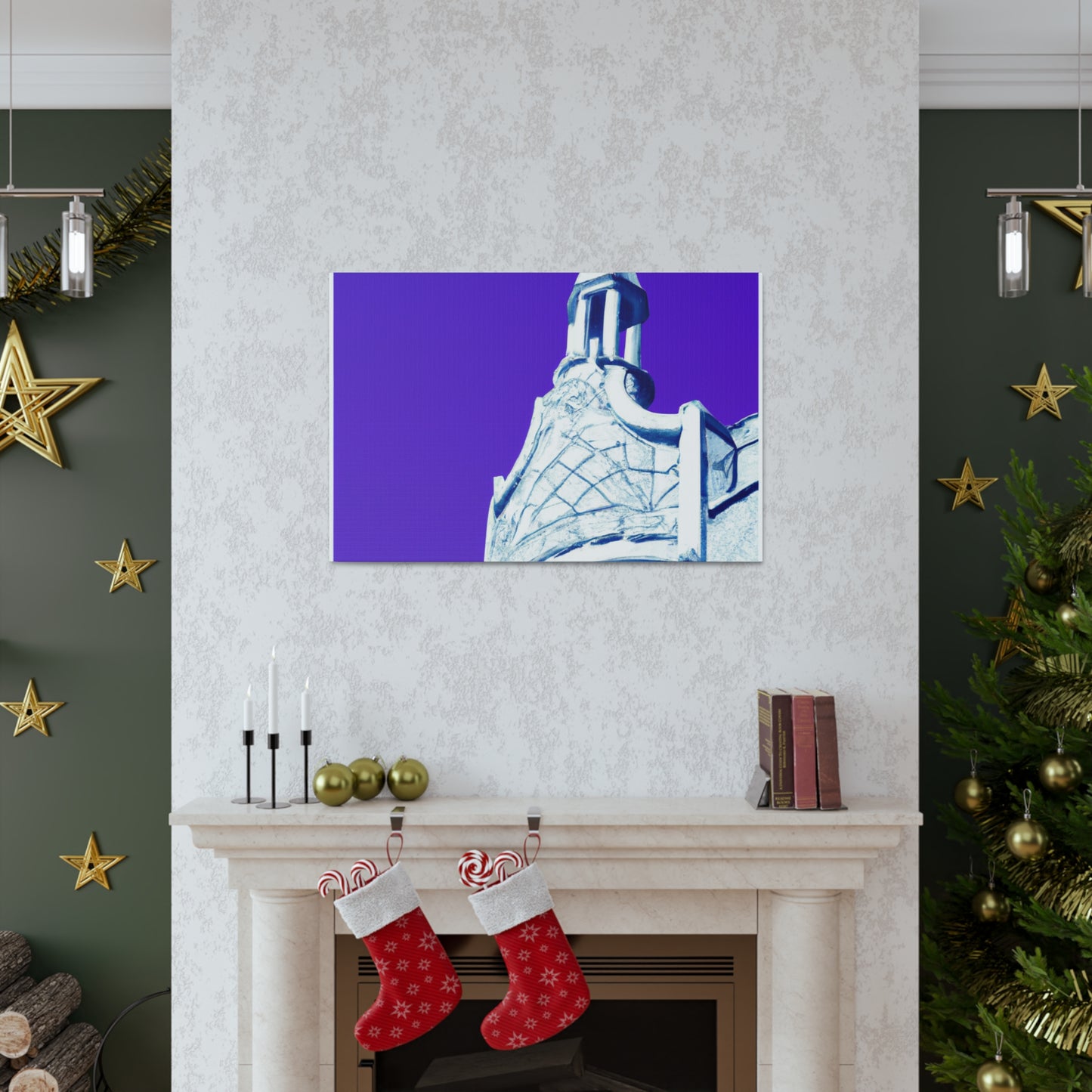 'The Majestic Metropolis' - Art Deco Architectural Canvas