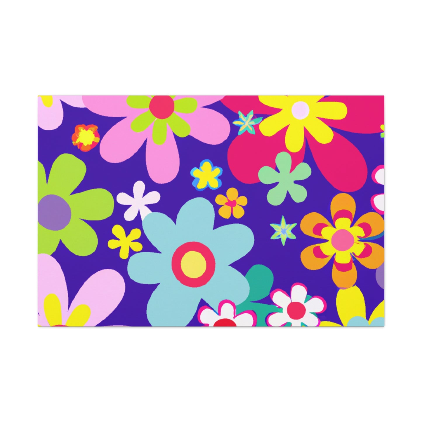 The Floral Dash! A zany race involving teams of five, where each member must pick up a different type of flower while running as fast as they can to the finish line! Only the team that has all five members and their - Canvas