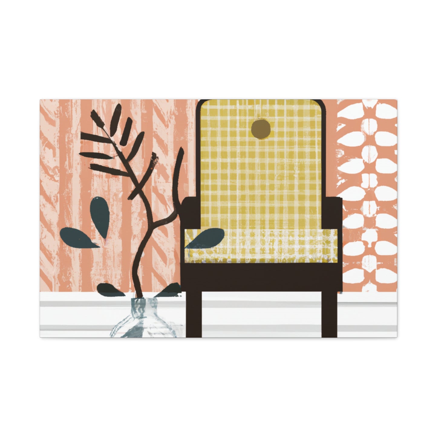 Splendid Pronged Cat - Midcentury Canvas