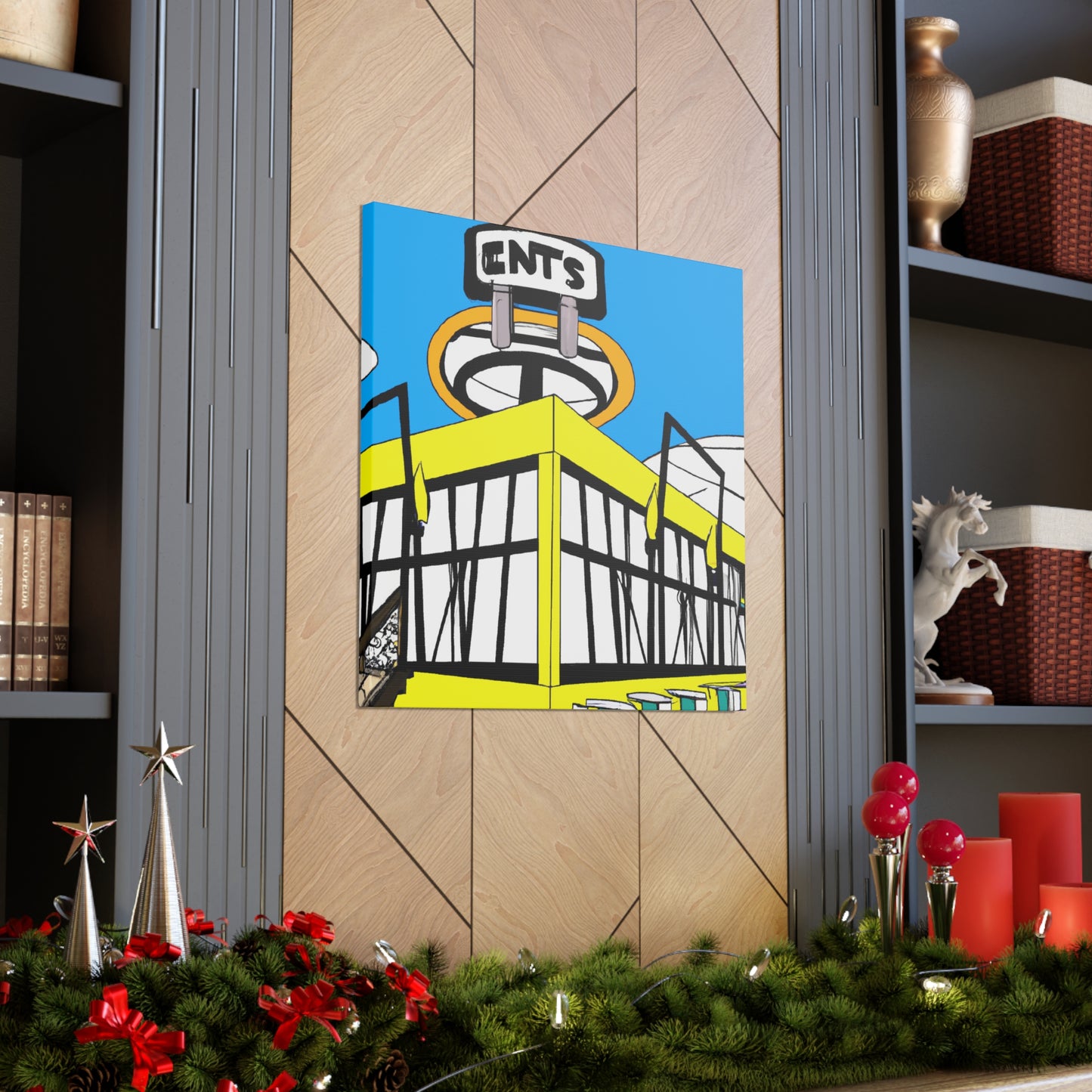Tail-Spin Twist-n-Shout Dance Hall. - Canvas - Pop Art