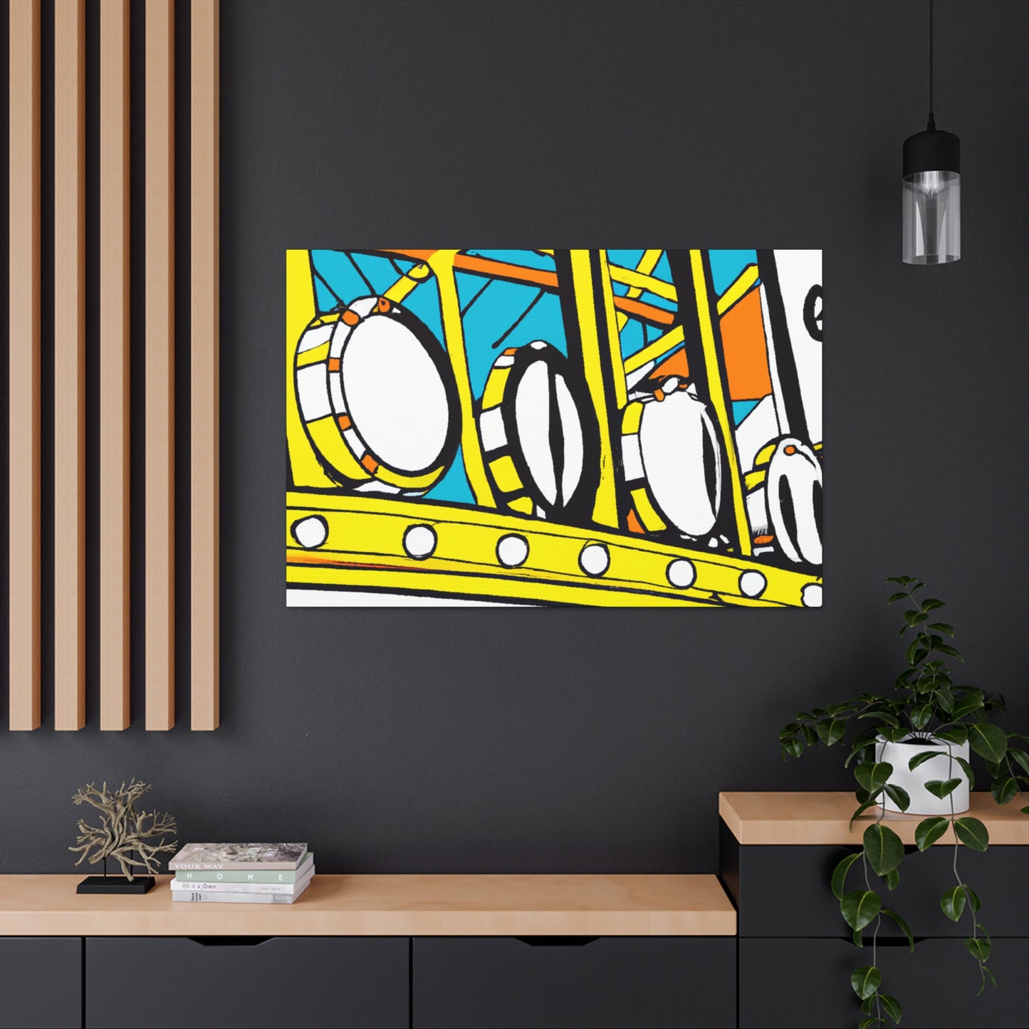 Dinky Diner Lights - Canvas - Pop Artt