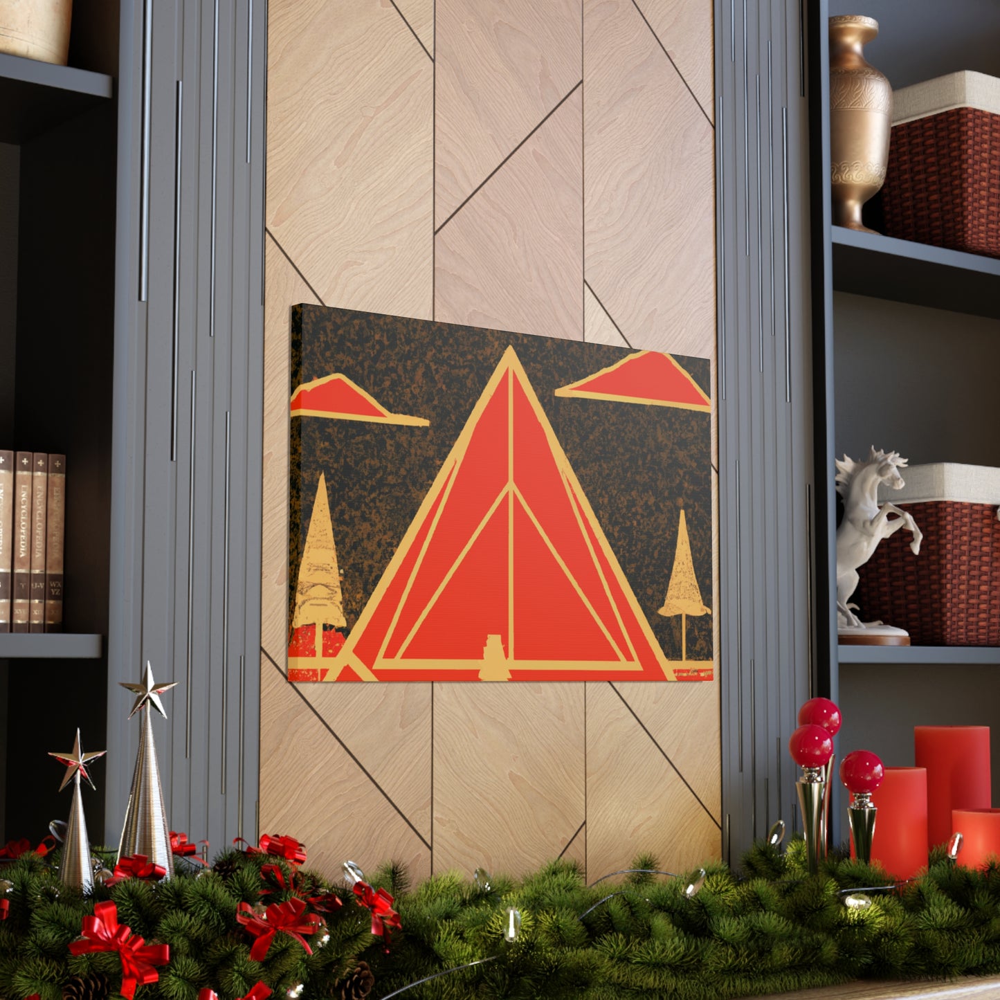 Electric Pyramid - Midcentury Canvas