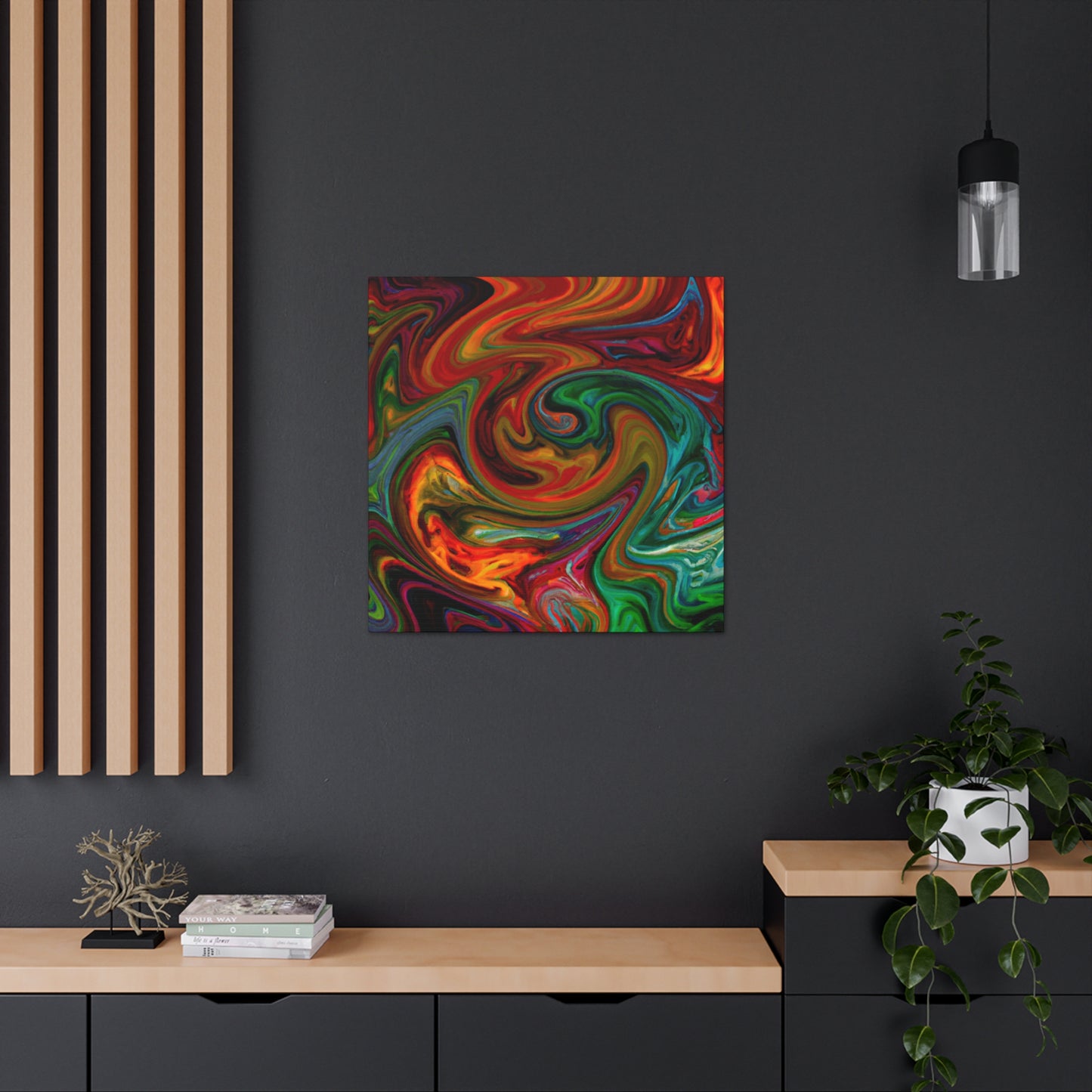 Heated - Canvas - Abstract