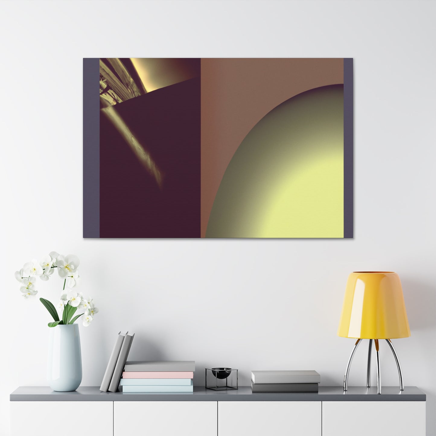 "Twilight Skyline" - Art Deco Canvas