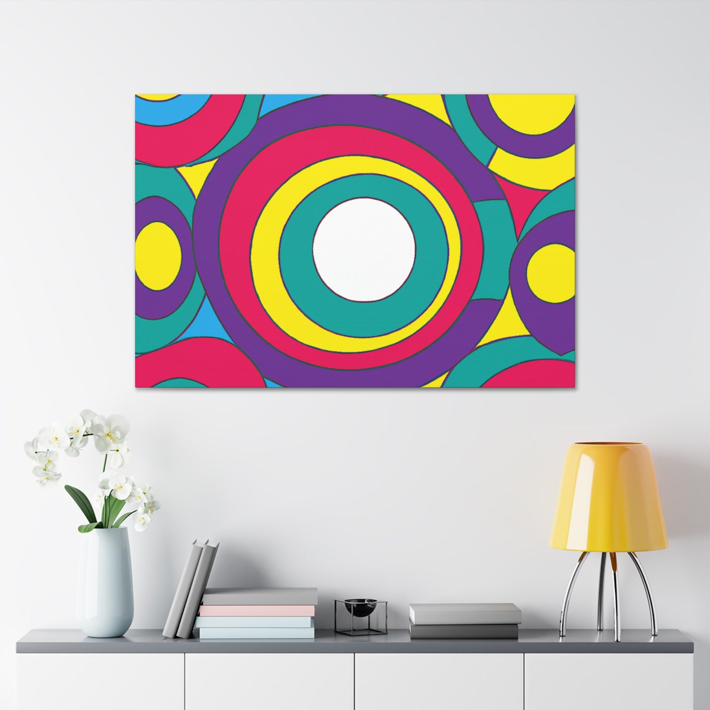 Circular Fury - Midcentury Retro Canvas