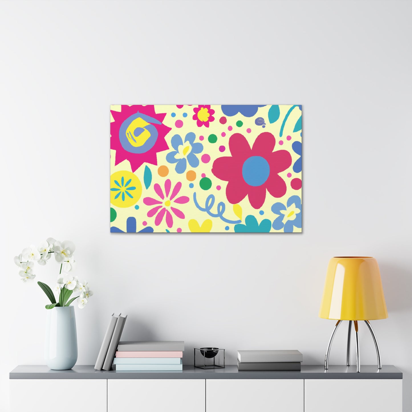 "Flower Symphony" - Floral Canvas
