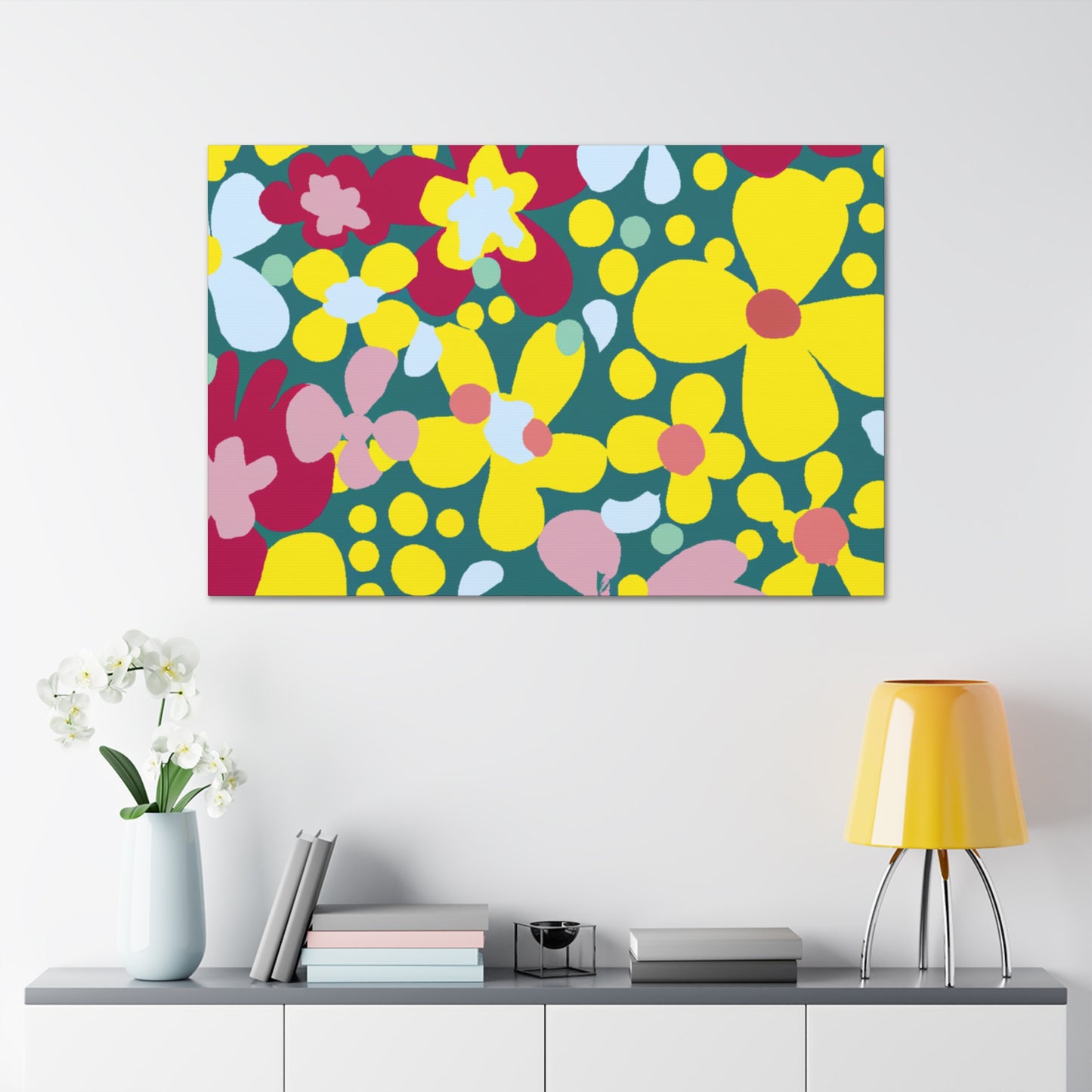 Flower Garden Frenzy - Floral Canvas