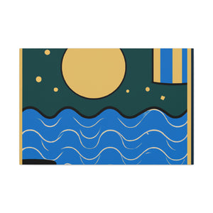 Agua - Midcentury Canvas