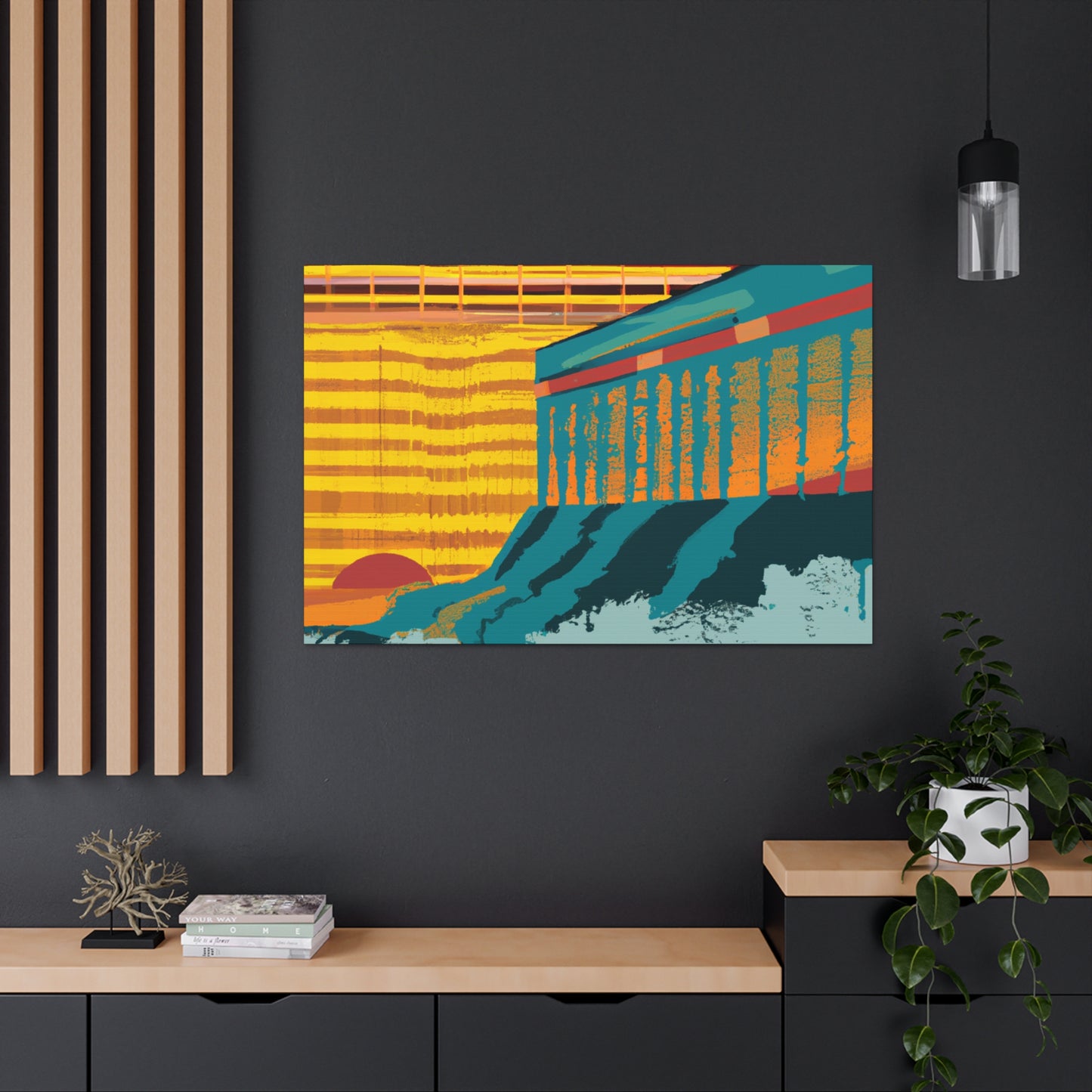 Furfin Flying Fox - Midcentury Canvas