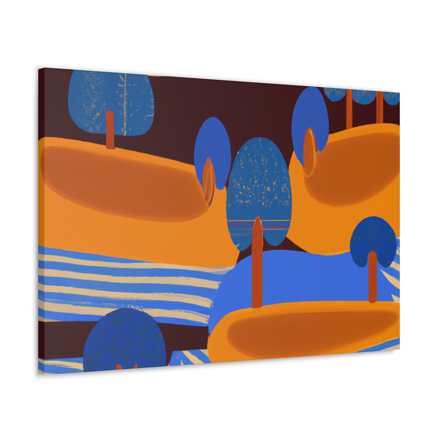 ZigZag Rainbow- Midcentury - Canvas