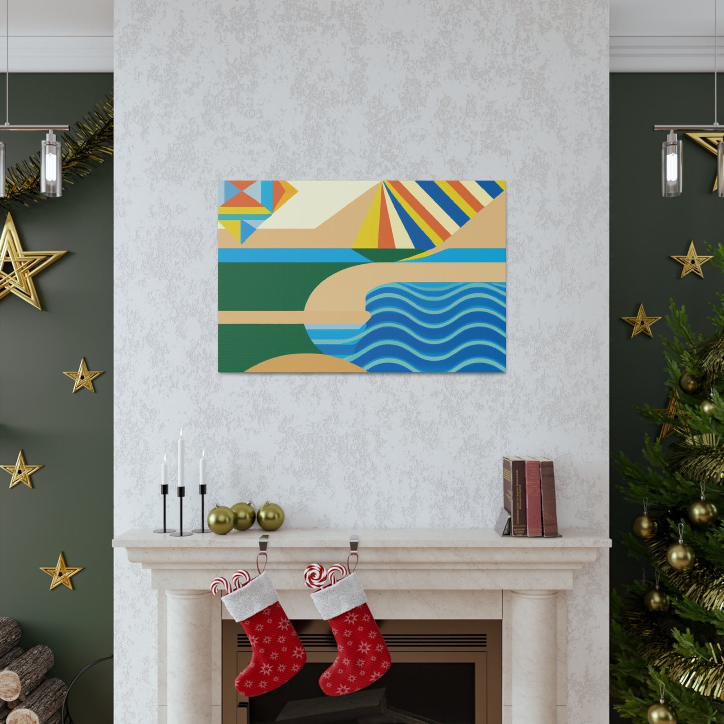 Waterpark - Midcentury Canvas