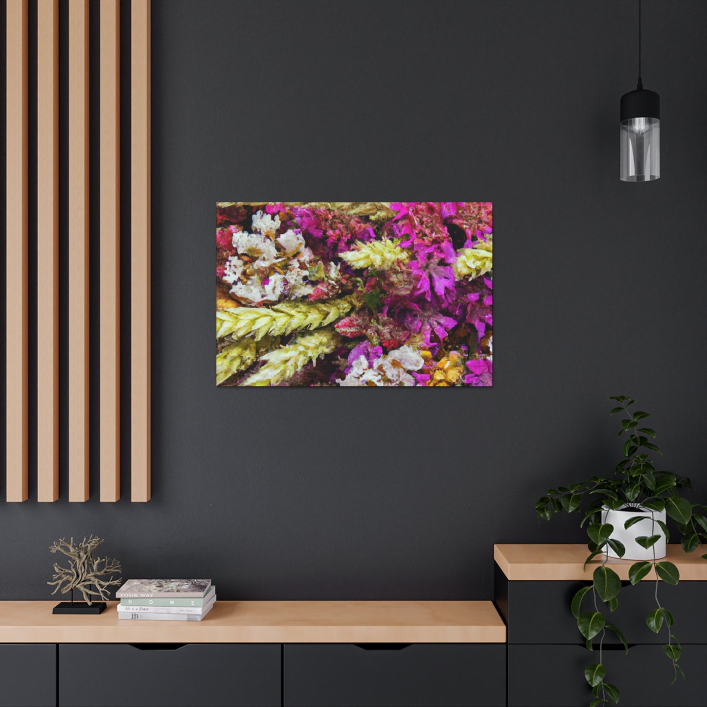 Flower Bed Fantasy. - Canvas - Floral