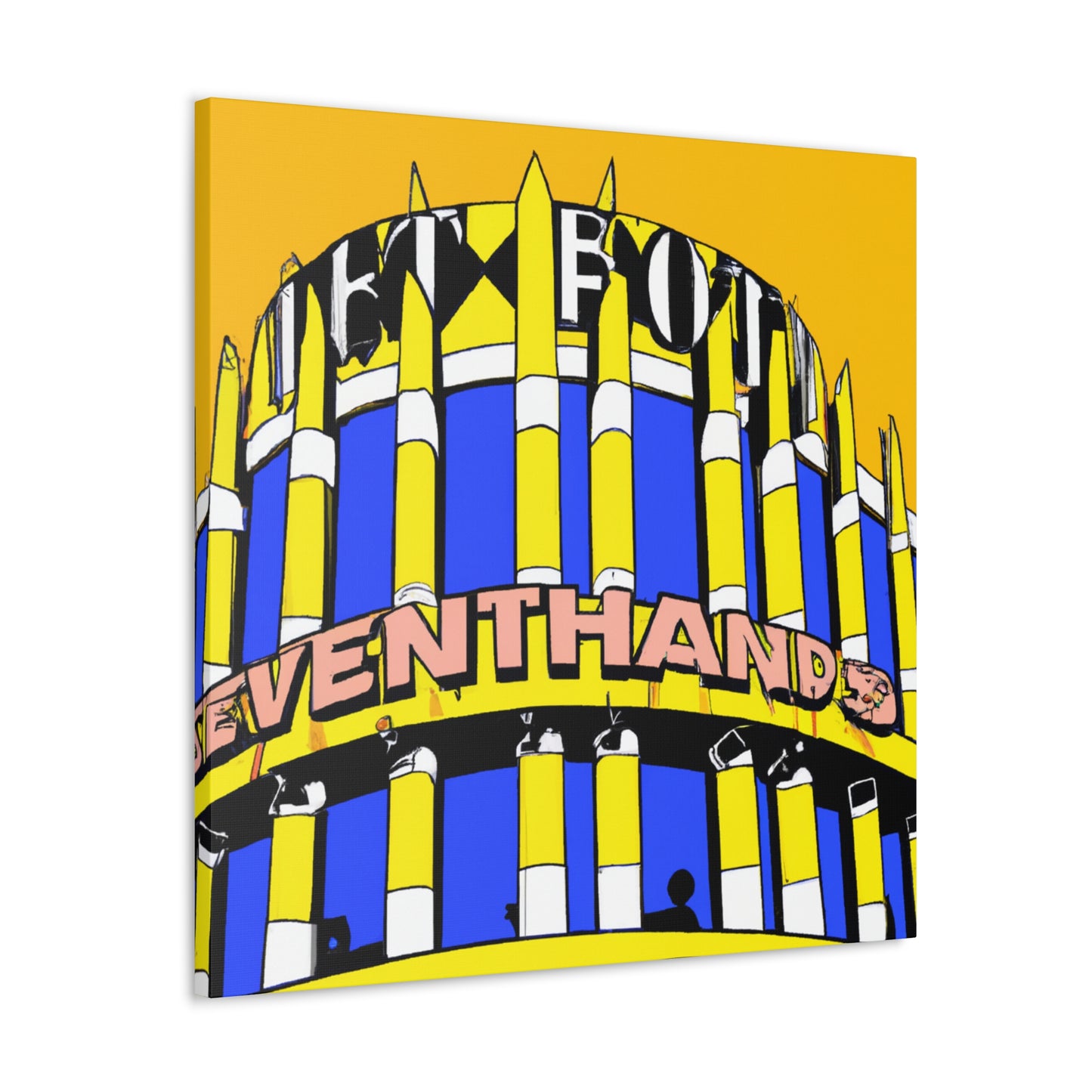 Column Town - Canvas Pop art