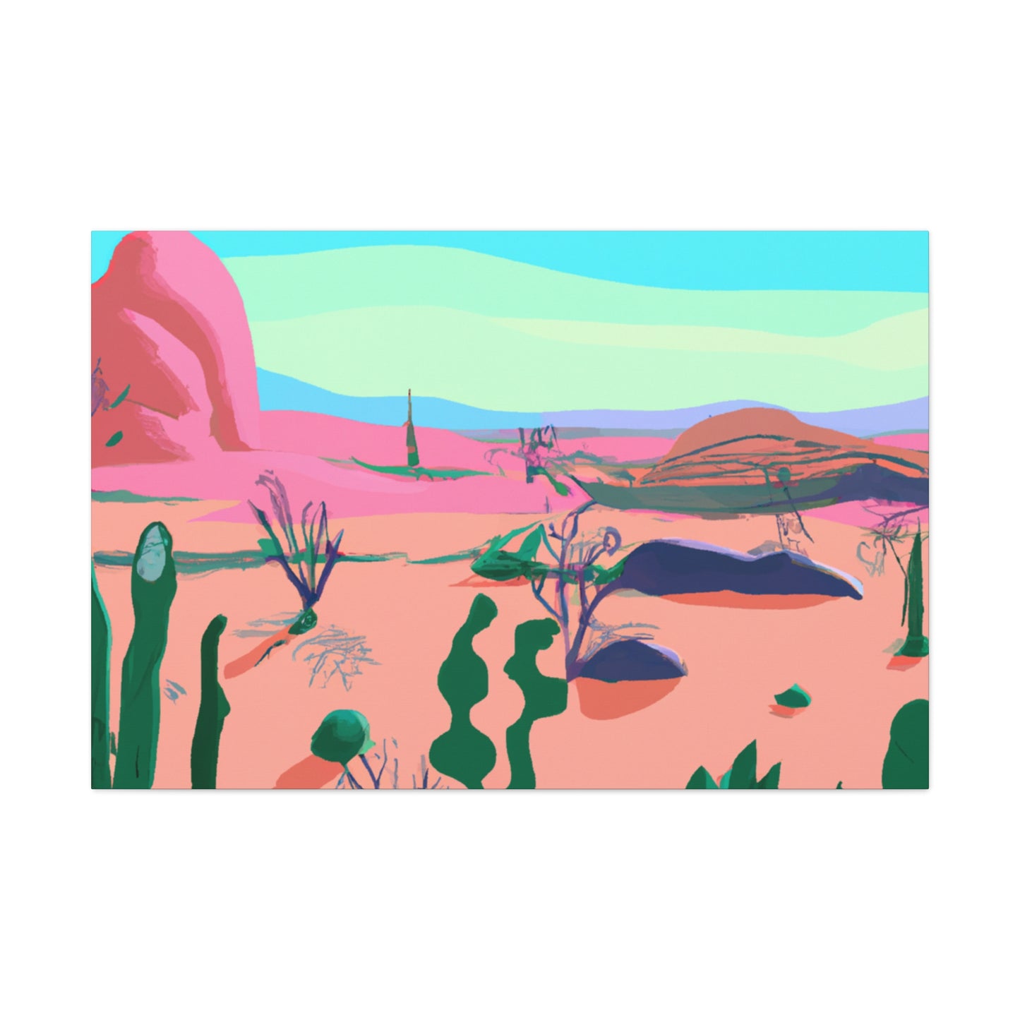 Cactustone Landscape - Canvas