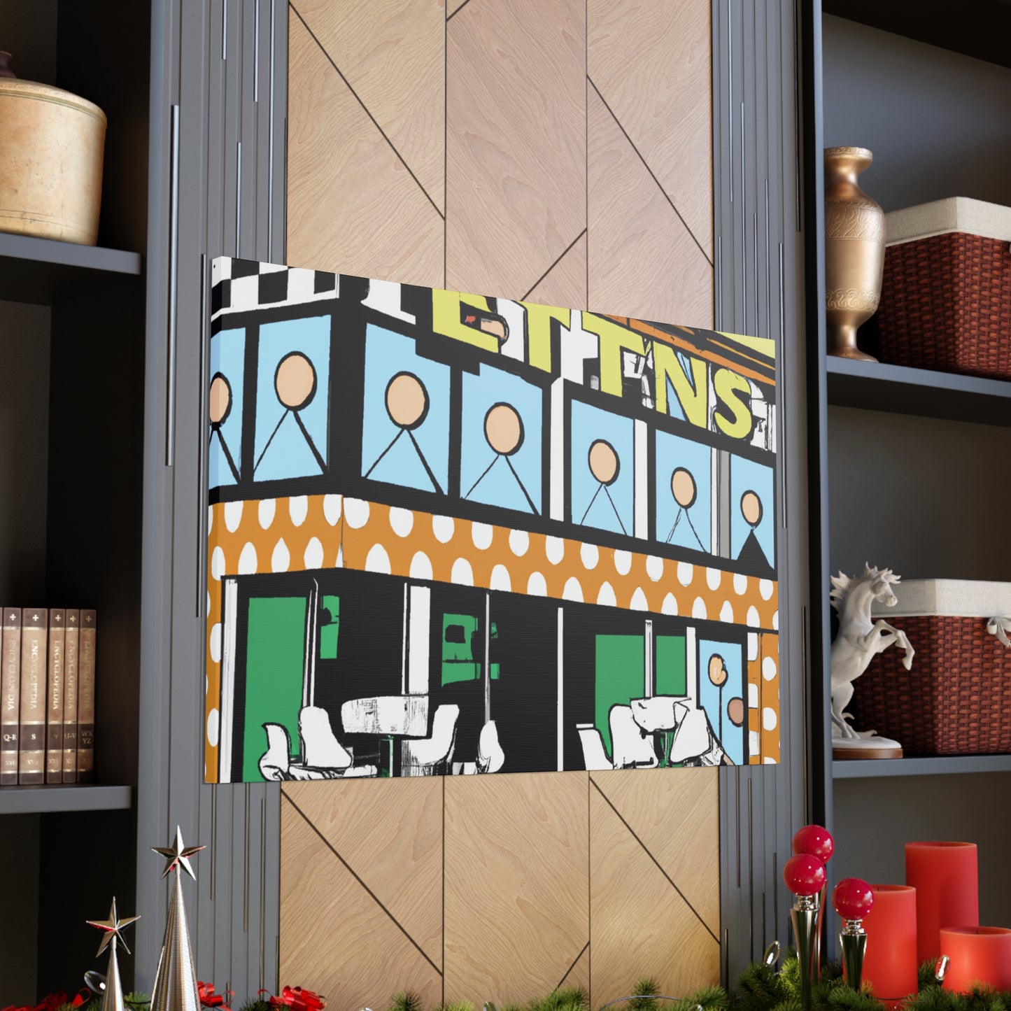 "The Rockin' 50s Drive-In" - Canvas - Pop Art