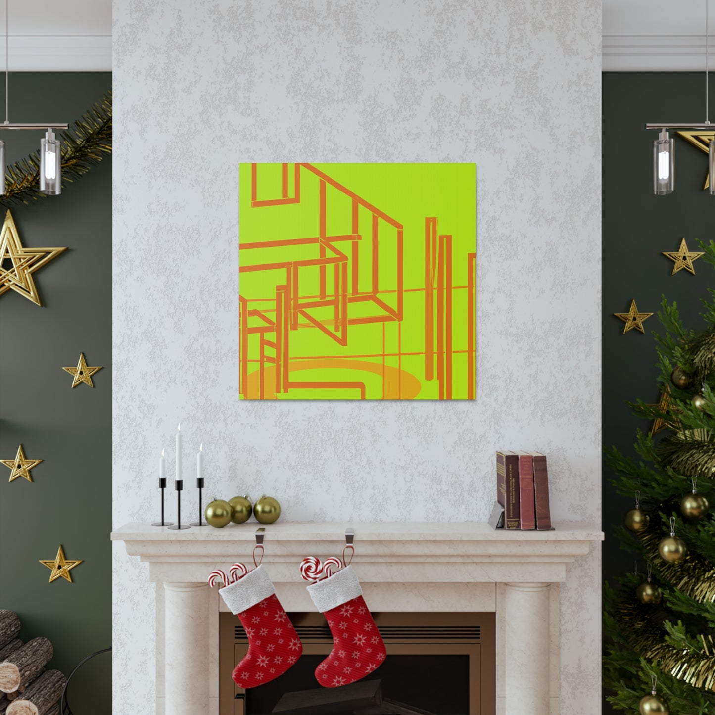 Neon Structure - Canvas - Architectural