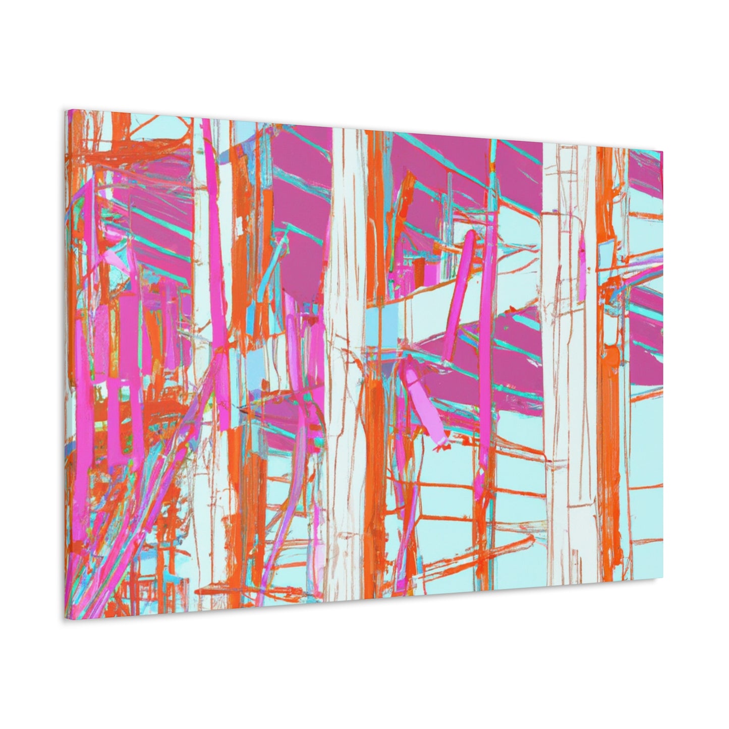 Pink Sticker - Canvas - Architectural