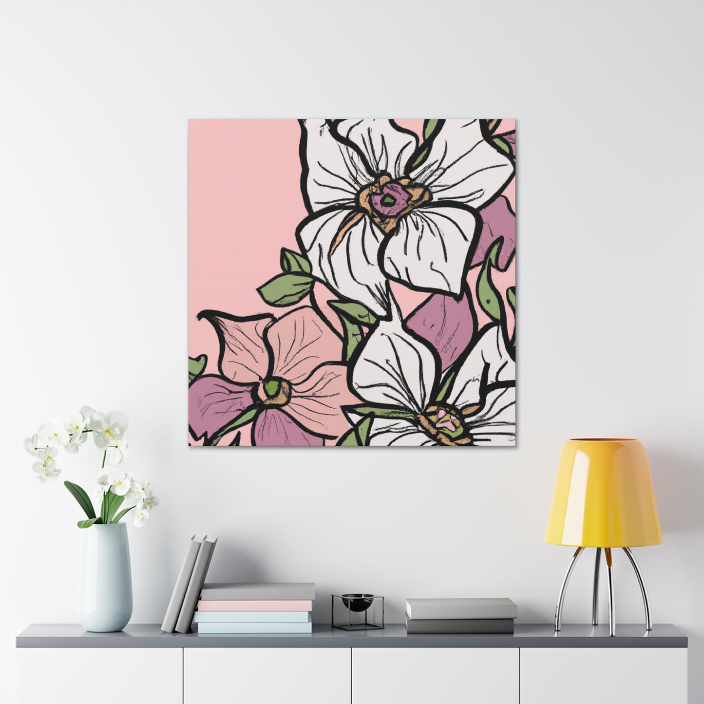 Blossomella - Floral - Canvas