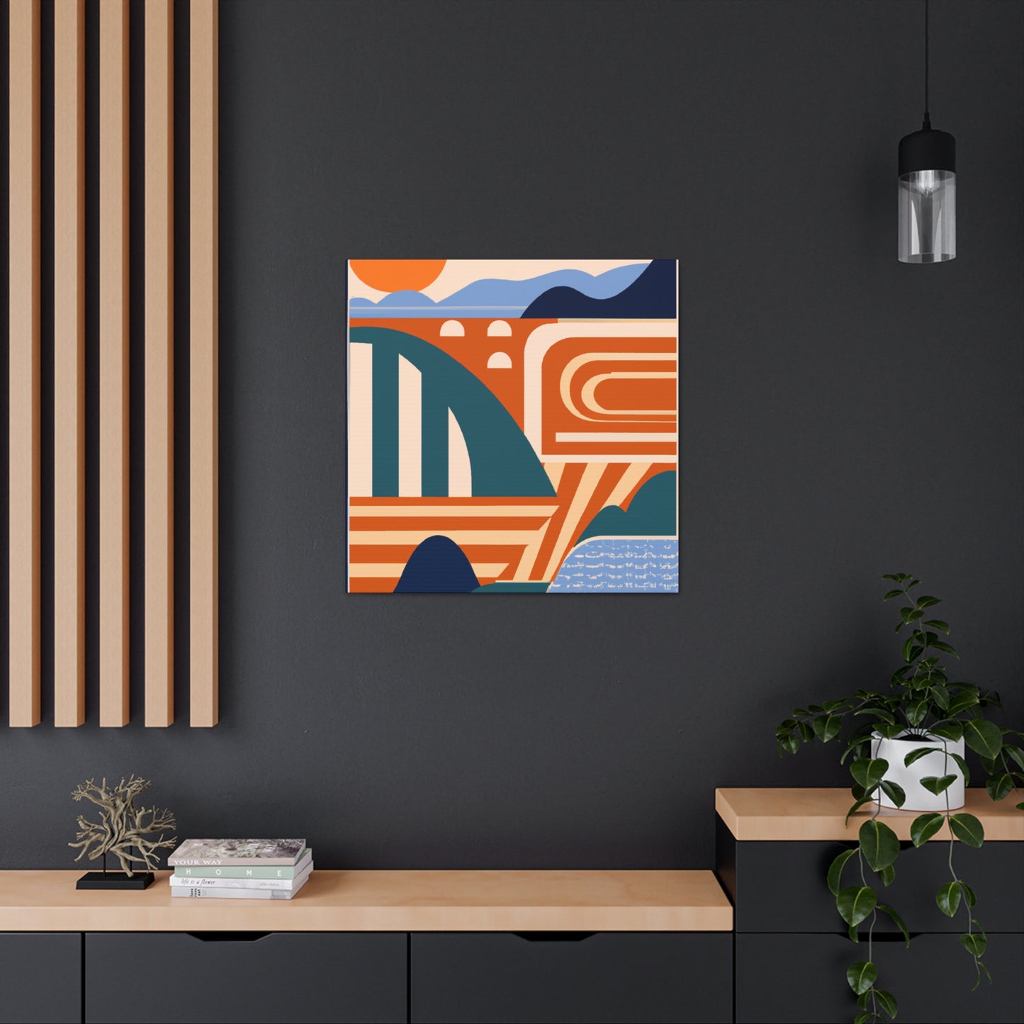 Fantastic Reindeer - Midcentury Canvas