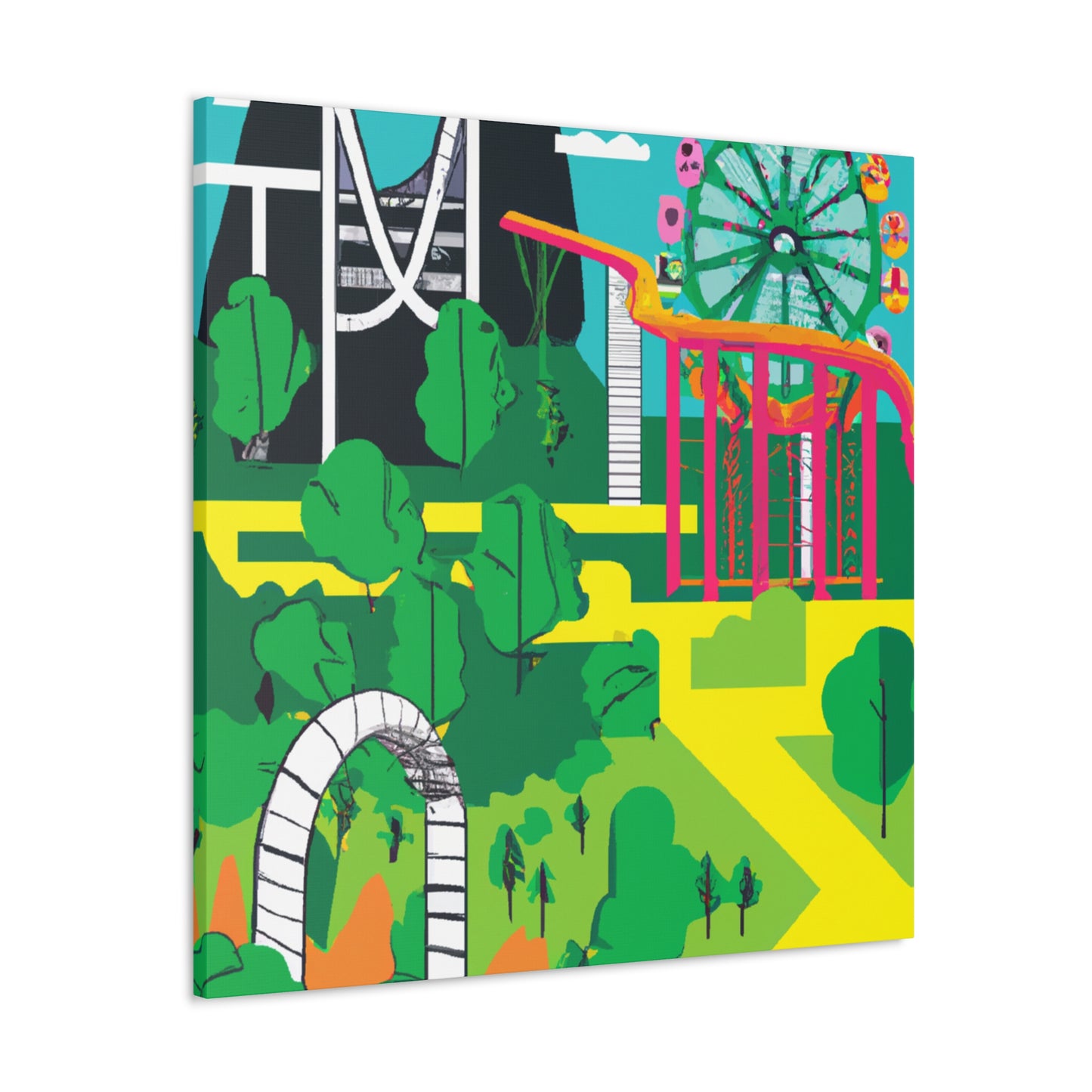 Glowgreen - Landscape - Amusement - Canvas