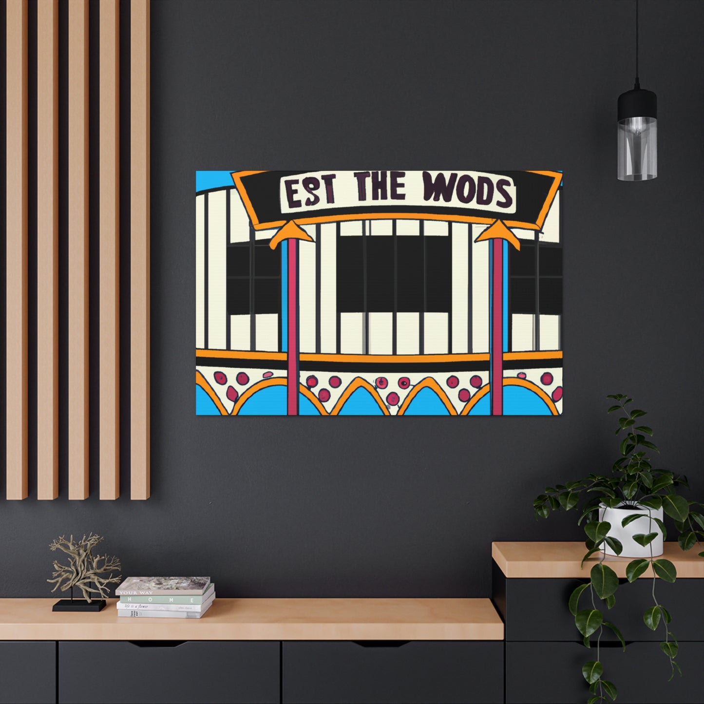 Route 50 Record Shop. - Canvas Pop Art