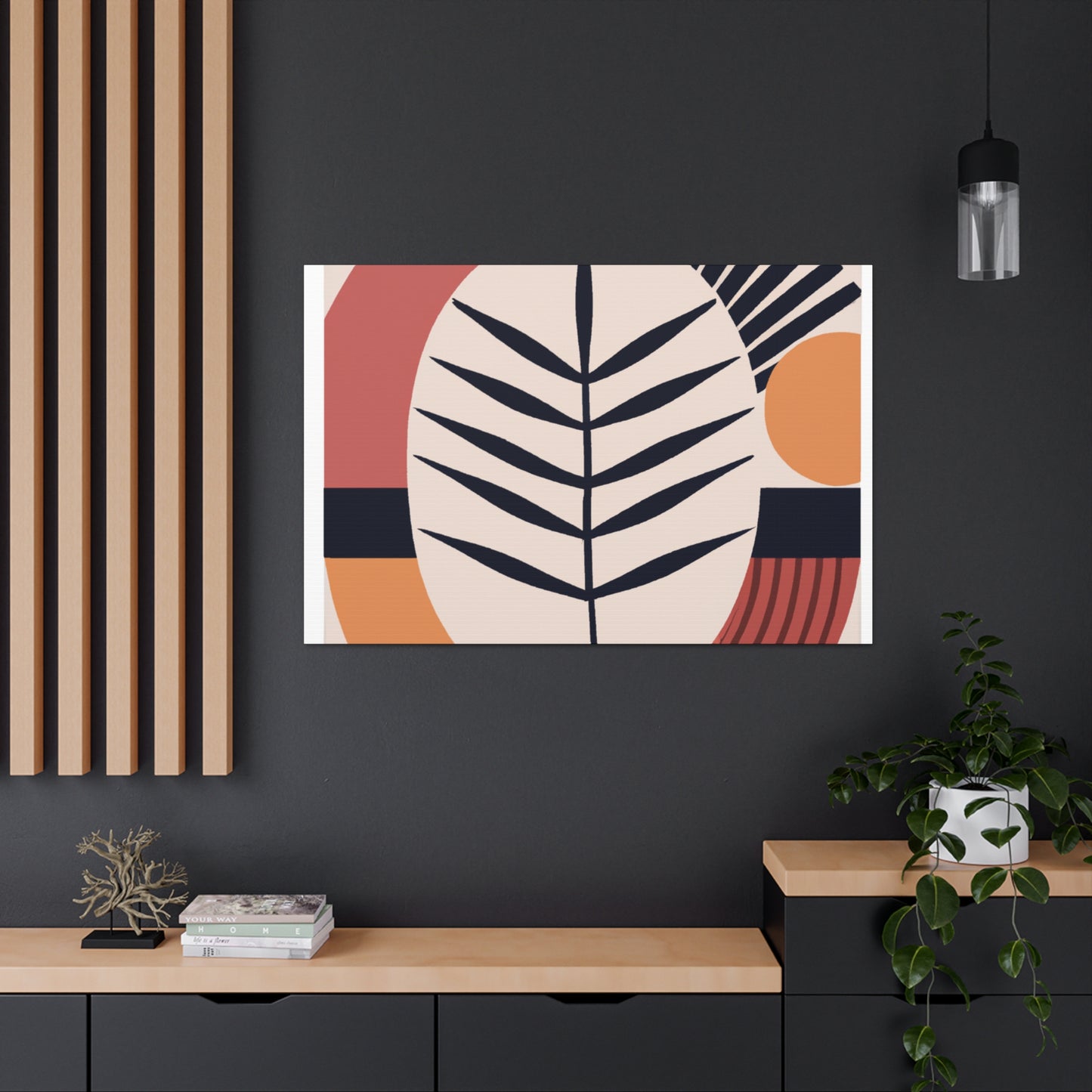 Leafy Slothion - Midcentury Canvas