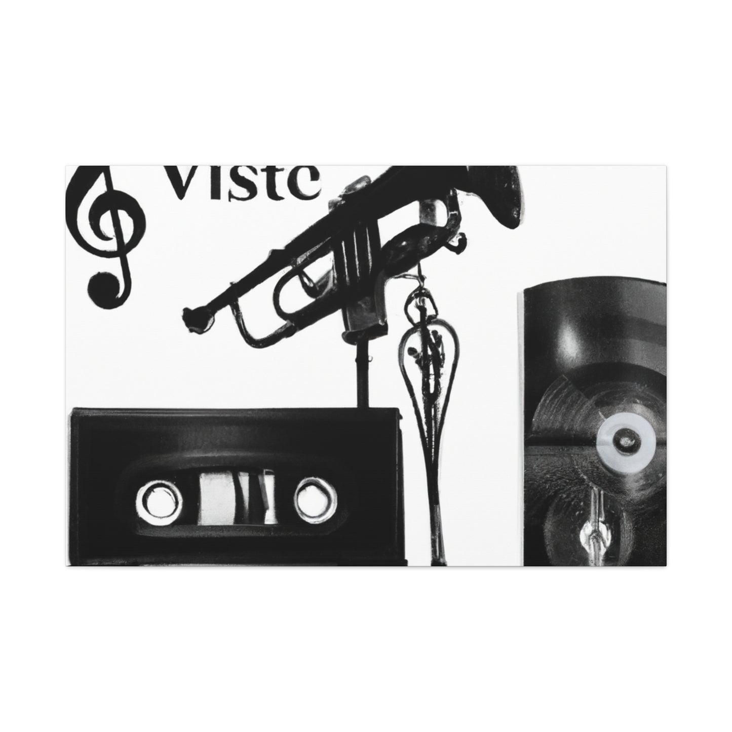 Viste Set - Retro Music and Film Canvas