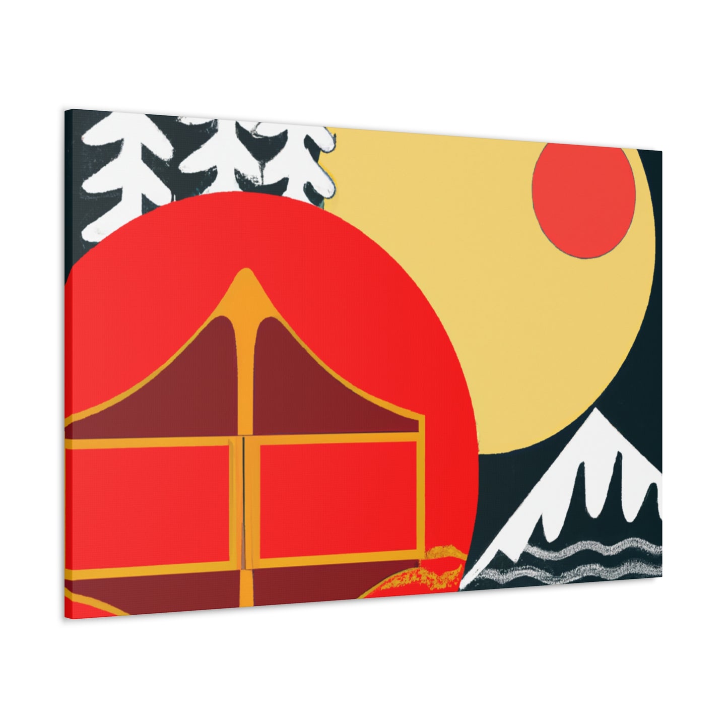 Serene Oasis - Midcentury - Canvas