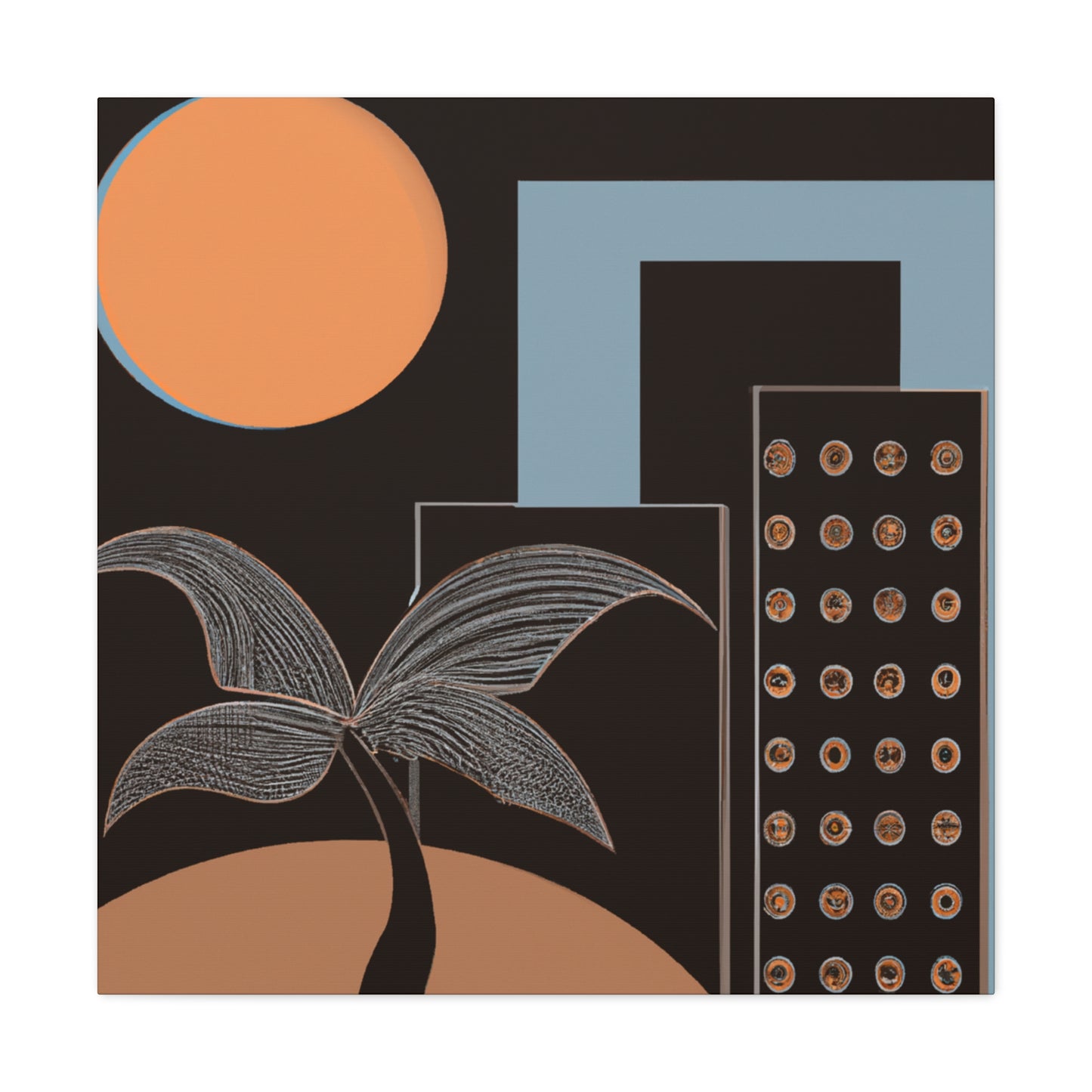 Dark Lovely - Midcentury Canvas