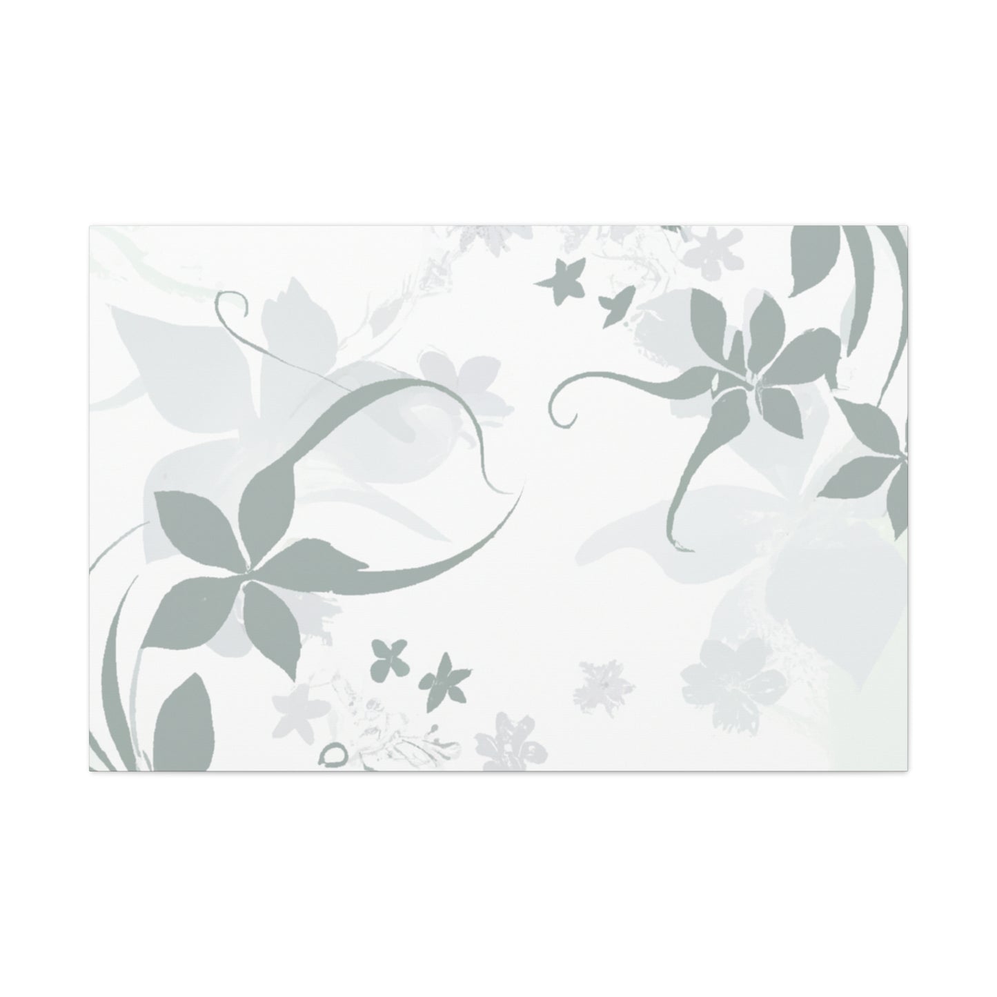 Grey Vine - Floral - Canvas