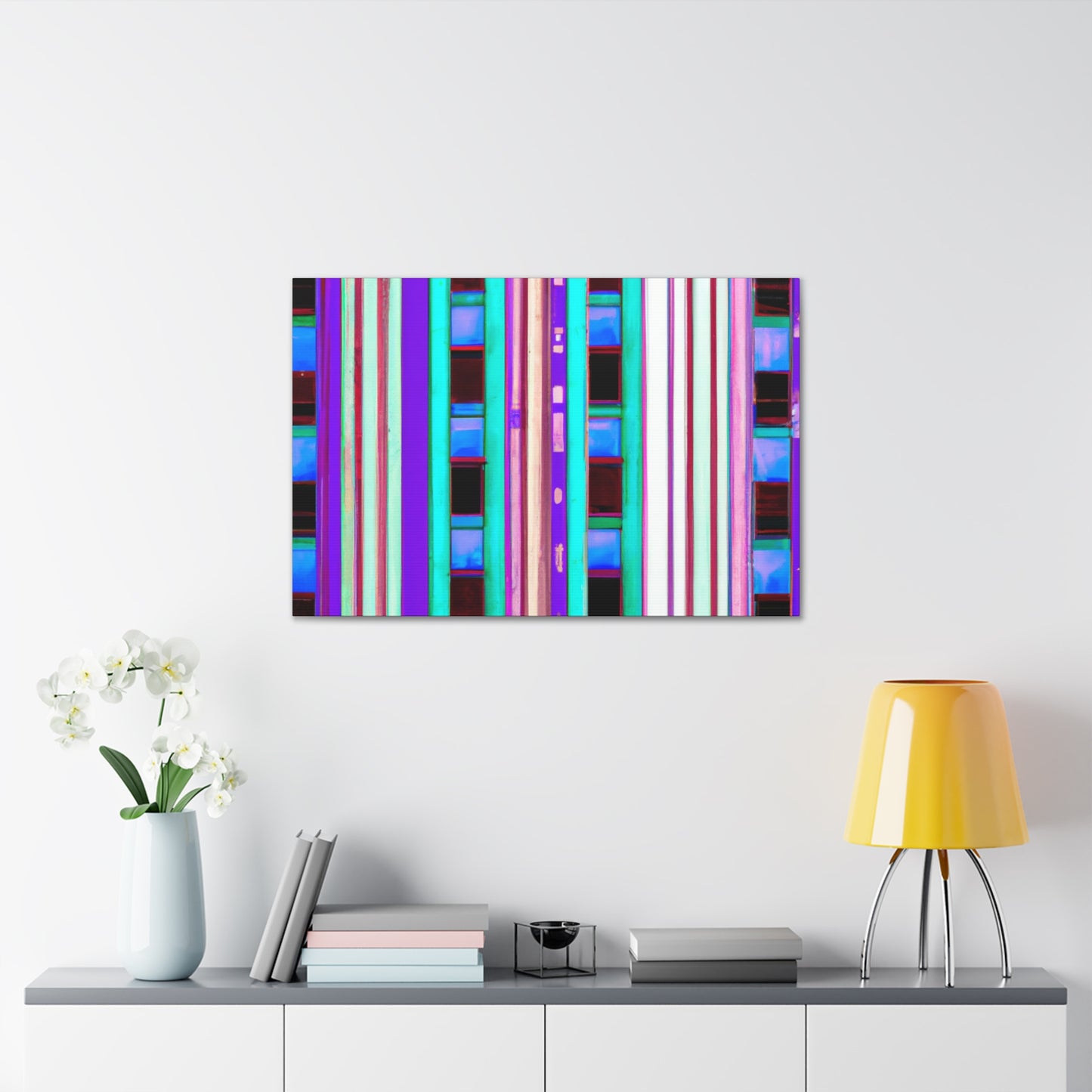 Luminous Metropolis - Architectural Canvas