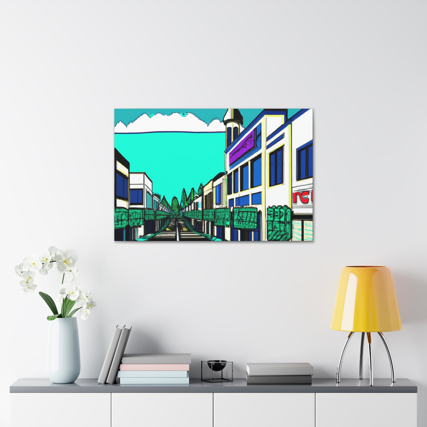 Aspen Avenue -Architectural Canvas Pop Art