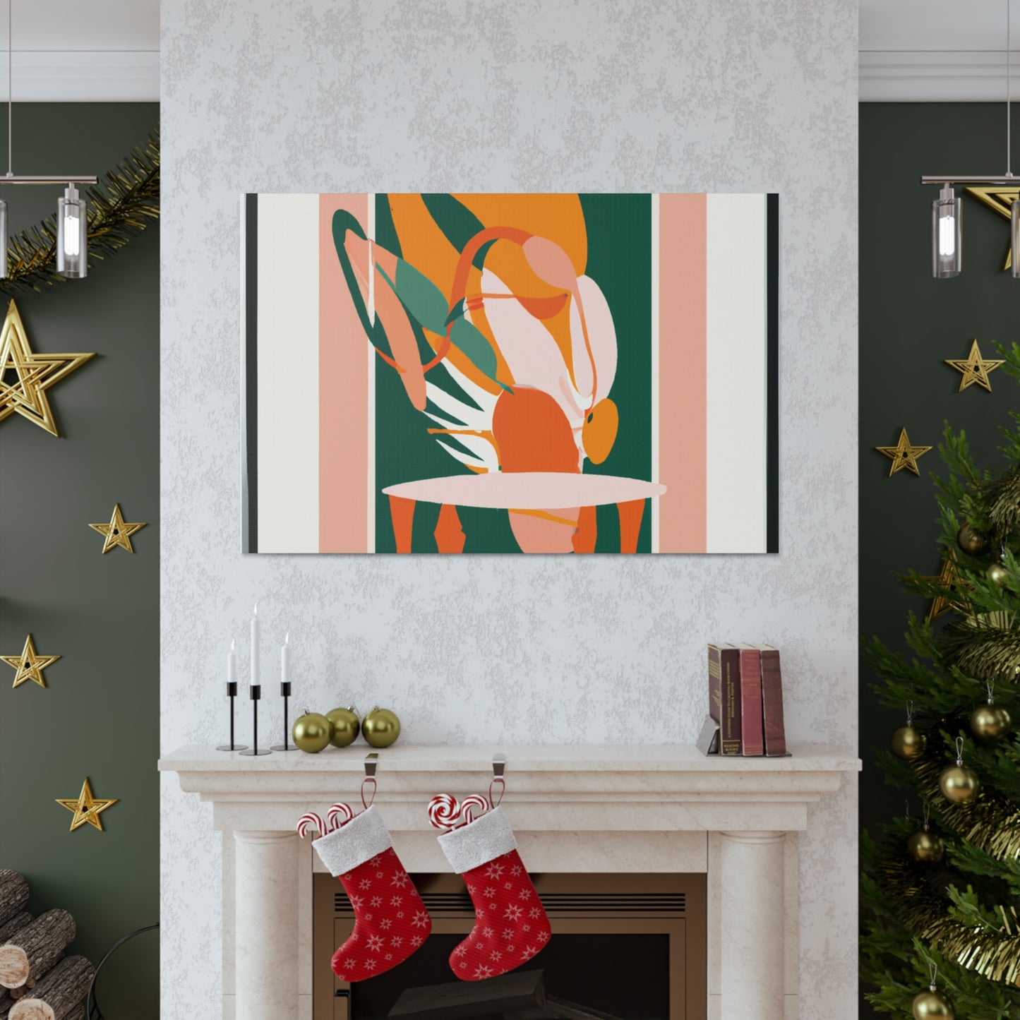 Flamingote - Midcentury Canvas