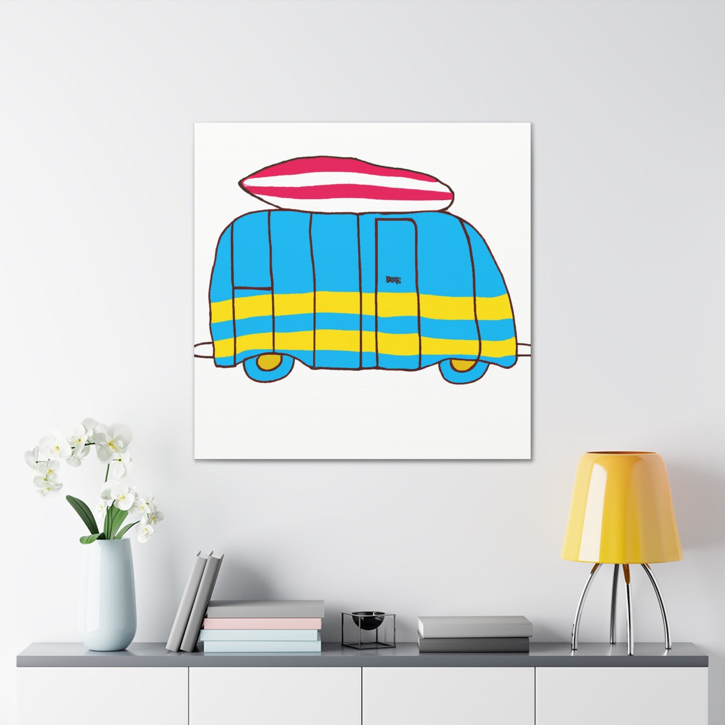 Minimal Surfmobile - Minimalism - Canvas