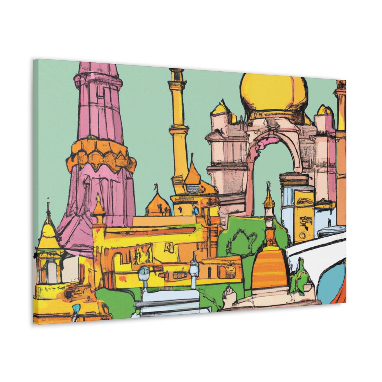 Lotus Island - Destination India - Canvas