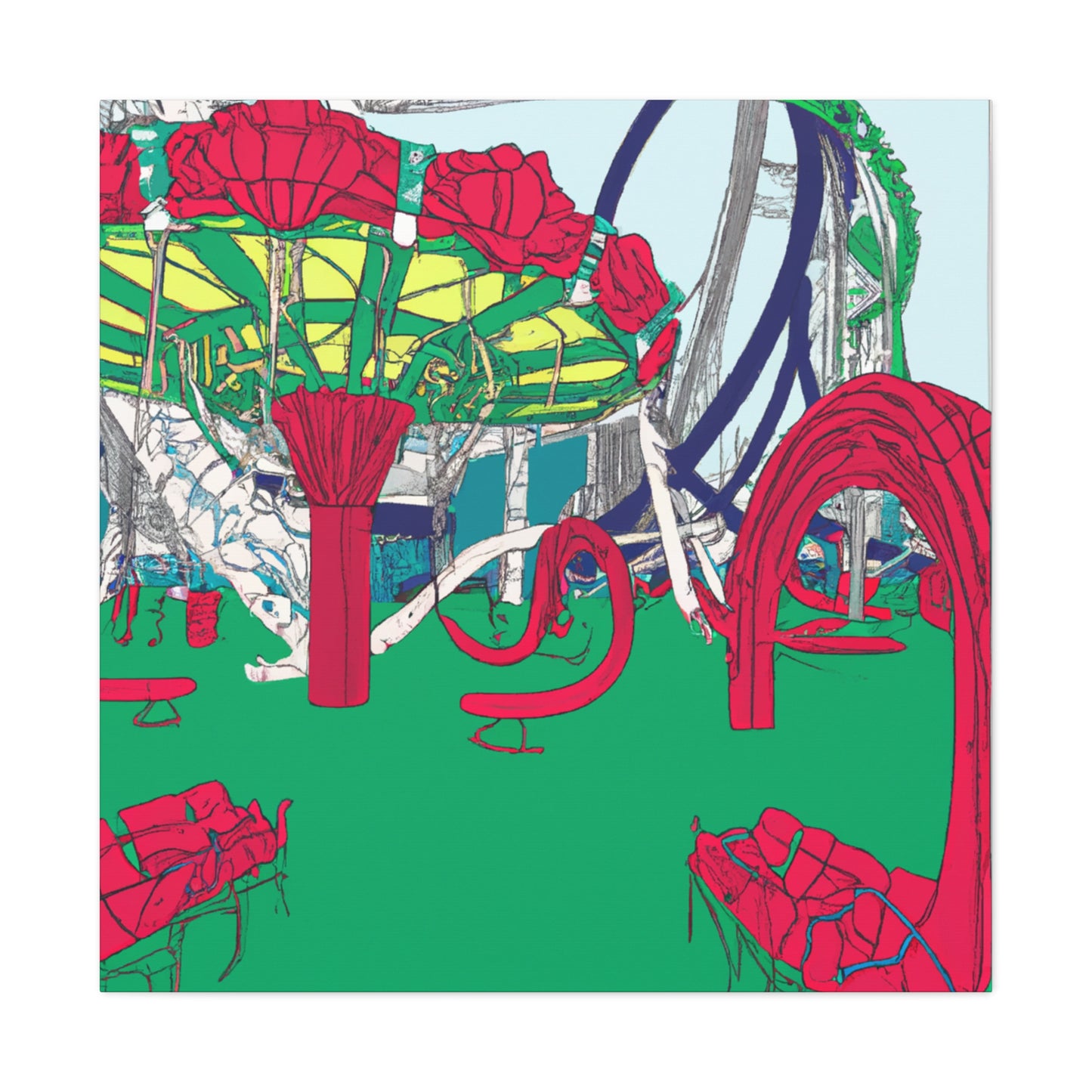 Laughterland - Amusement - Canvas