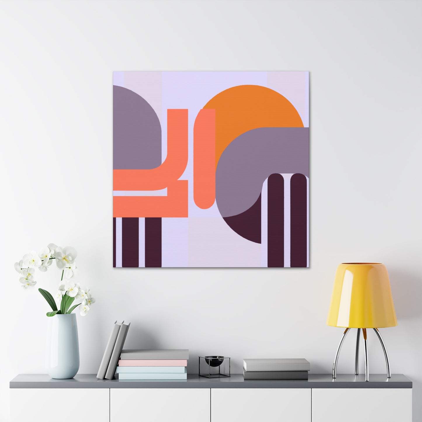 Modernist Pyramid- Midcentury - Canvas