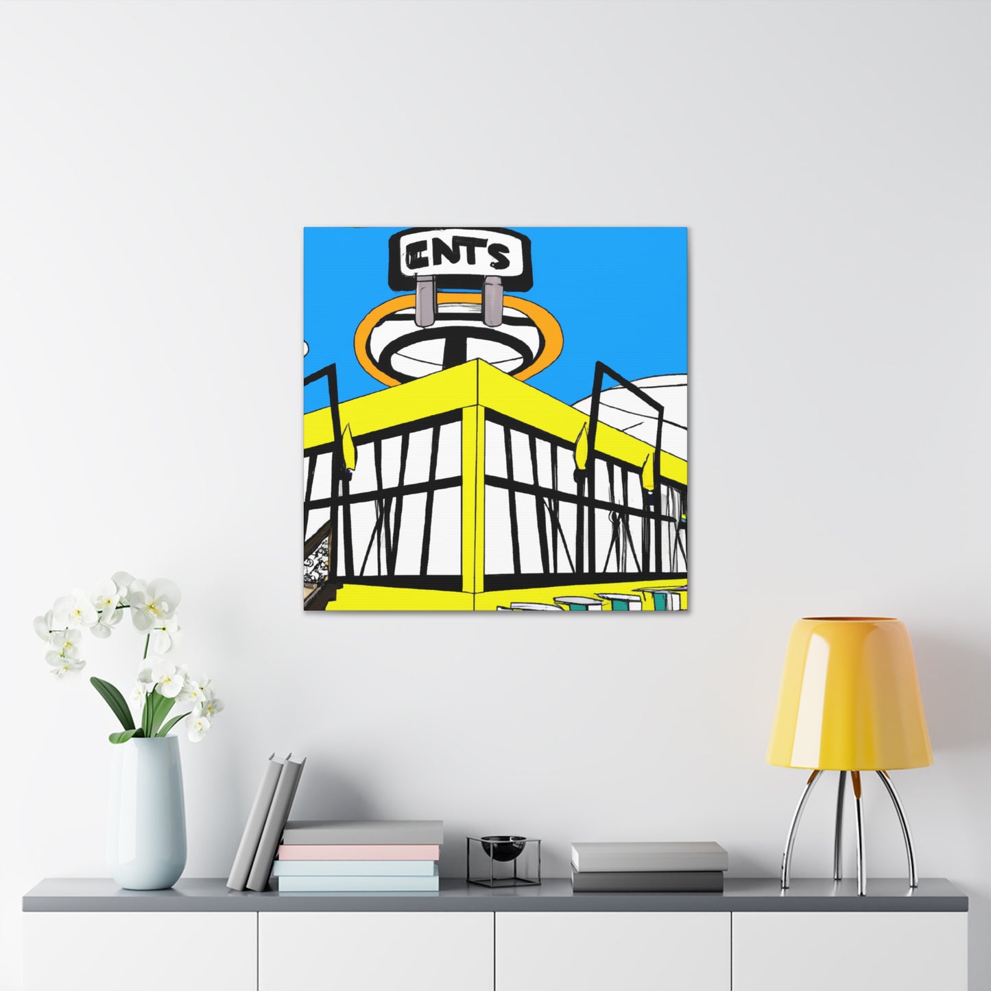 Tail-Spin Twist-n-Shout Dance Hall. - Canvas - Pop Art