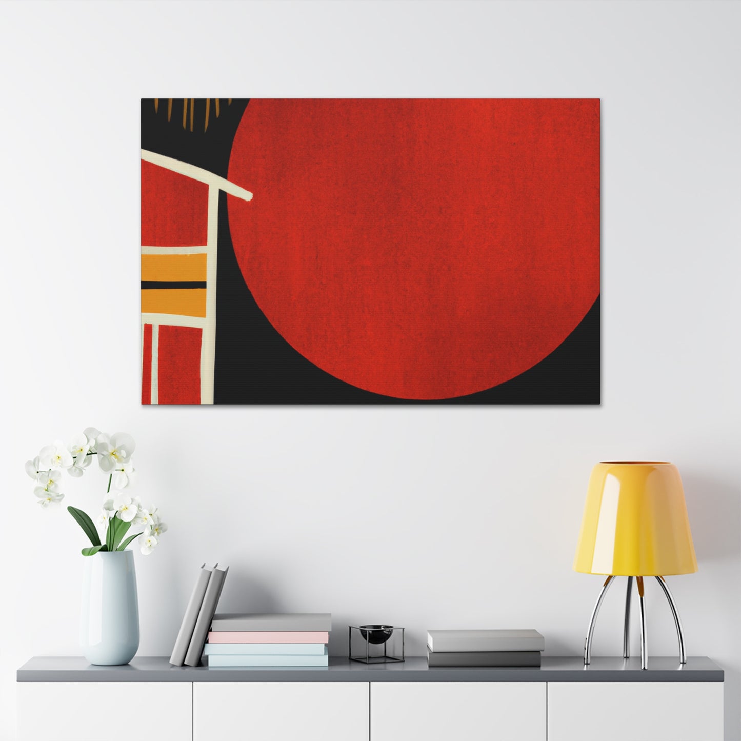 Sandyblaze Moon - Midcentury Canvas