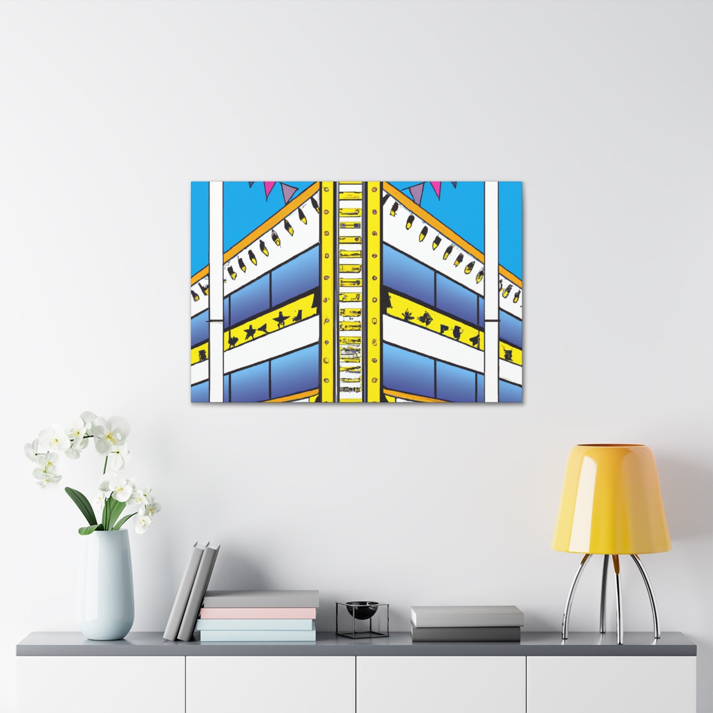 The Dizzy Disc Jockey Shack - Canvas - Pop Art